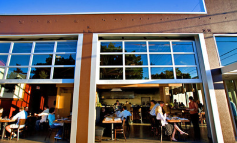 Restaurant storefront — regular commercial cleaning.